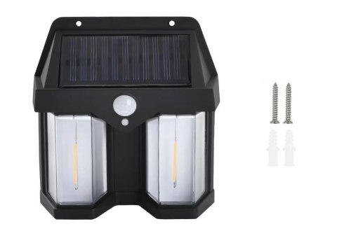 Nowoczesna lampa solarna do ogrodu z czujnikiem ruchu