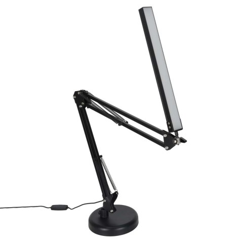Nowoczesna lampka biurkowa LED z USB z regulowanym ramieniem i klipsem