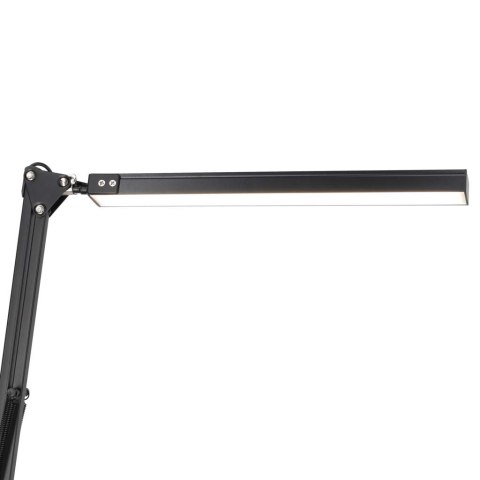 Nowoczesna lampka biurkowa LED z USB z regulowanym ramieniem i klipsem