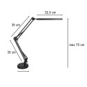 Nowoczesna lampka biurkowa LED z USB z regulowanym ramieniem i klipsem