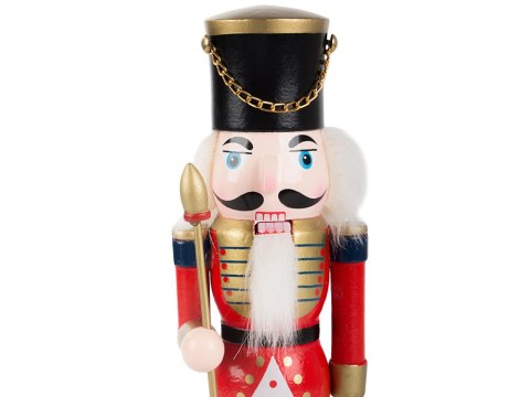 Drewniany Dziadek do Orzechów - Świąteczna Figurka dla Szczęśliwych Wnętrz