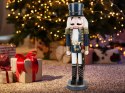 Drewniana ozdobna figurka świąteczna Dziadek do orzechów