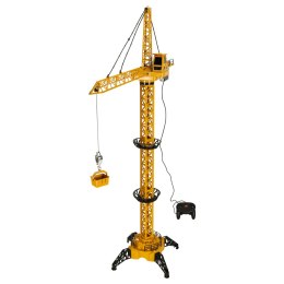 Dźwig budowlany RC z hakiem - żółto-czarny, 128 cm zabawy