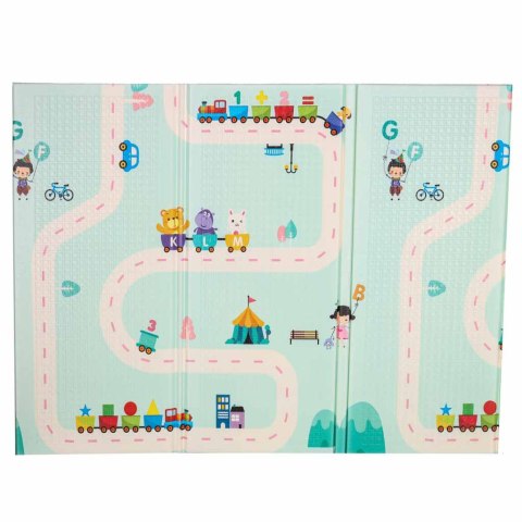 Mata edukacyjna - piankowa, składana, 180 x 200 cm, idealna do zabawy i nauki dla dzieci