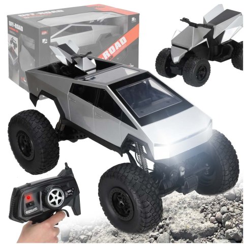 Futurystyczny zdalnie sterowany Pickup Truck 1:8 z efektem świetlnym!
