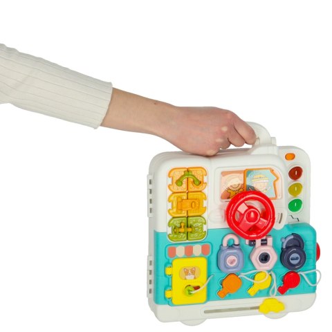 
Tablica manipulacyjna sensoryczna w walizce XXL dla dzieci