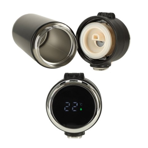 Elegancki Kubek Termiczny z Ustnikiem LED 350 ml