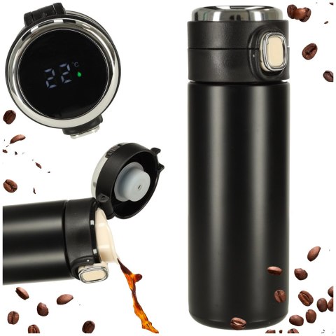 Elegancki Kubek Termiczny z Ustnikiem LED 350 ml