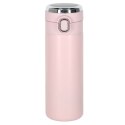  Nowoczesny kubek termiczny z pomiarem temperatury LED 350ml różowy