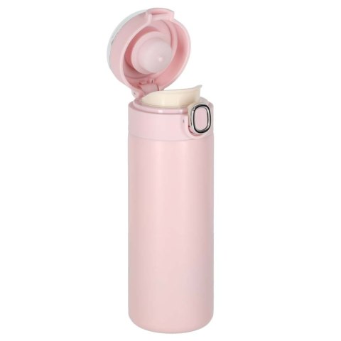  Nowoczesny kubek termiczny z pomiarem temperatury LED 350ml różowy