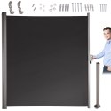 Nowoczesna markiza boczna 180 x 400 cm - wygoda w Twoim ogrodzie!