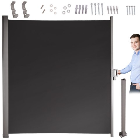 Nowoczesna markiza boczna 180 x 400 cm - wygoda w Twoim ogrodzie!