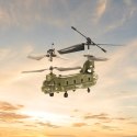 Dron do zabawy - Helikopter zdalnie sterowany 2,4GHz WI-FI, czarny