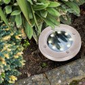 Nowoczesne lampy solarne gruntowe LED - zestaw 4 szt. z czujnikiem zmierzchu
