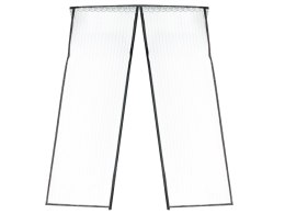 Nowoczesna moskitiera magnetyczna do drzwi 85x210 cm - czarna ochrona przed owadami