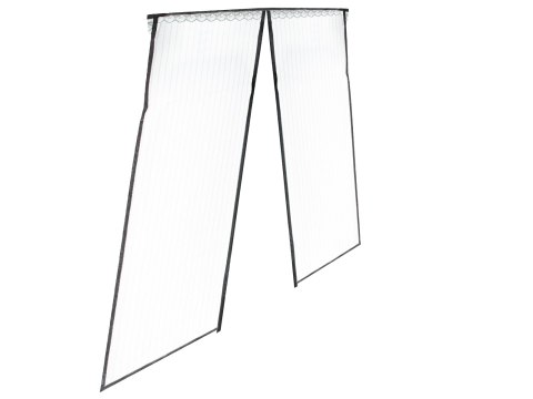 Nowoczesna moskitiera magnetyczna do drzwi 85x210 cm - czarna ochrona przed owadami