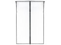 Nowoczesna moskitiera magnetyczna do drzwi 85x210 cm - czarna ochrona przed owadami
