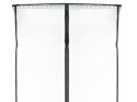 Nowoczesna moskitiera magnetyczna do drzwi 85x210 cm - czarna ochrona przed owadami