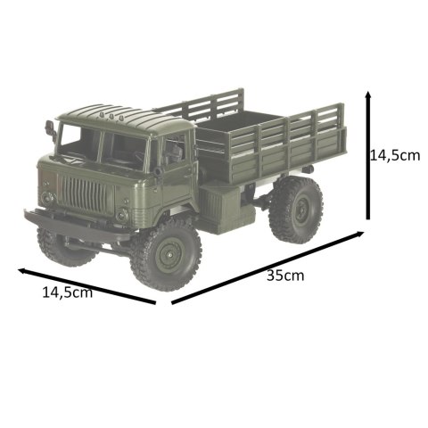 Nowoczesny zdalnie sterowany pojazd off-road 1:16 z funkcjami świetlnymi i 4x4