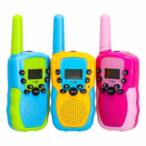 Walkie talkie dla dzieci - bezprzewodowy zestaw 3 sztuki
