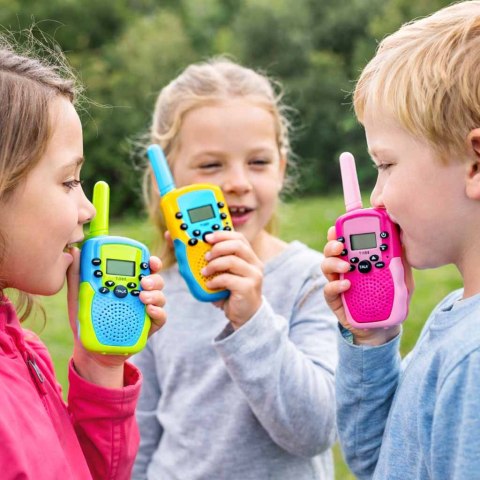Walkie talkie dla dzieci - bezprzewodowy zestaw 3 sztuki