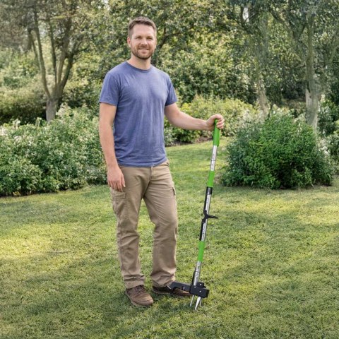 Wyrywacz chwastów ergonomiczny z teleskopową rączką - łatwe usuwanie chwastów w ogrodzie