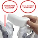 Nowoczesna barierka ochronna do łóżka - szaro-srebrna elegancja w pokoju dziecięcym
