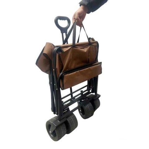 Wózek plażowy z funkcją transportu i stolika 2w1 idealnym rozwiązaniem na wakacje!