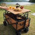 Wózek plażowy z funkcją transportu i stolika 2w1 idealnym rozwiązaniem na wakacje!