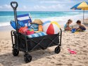 Wózek turystyczny transportowy ogrodowy składany duży kempingowy plażowy