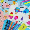 Zdalny nauczyciel rysowania dla dzieci - robot edukacyjny, kolorowe mazaki