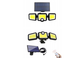 Nowoczesna lampa solarna z czujnikiem ruchu do ogrodu