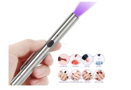 Latarka długopis LED UV magnes tester AKU USB utwardza paznokcie