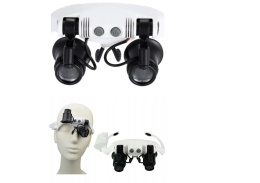Lupa okulary zegarmistrzowskie naprawa 2 LED 25x wysoka