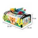 Sorter sensoryczny do zabaw i nauki - pudełko z chusteczkami 2w1