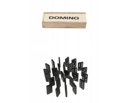 Domino drewniane gra w pudełku 28 elementów Ta klasyczna gra z pewnością dostarczy wiele godzin zabawy