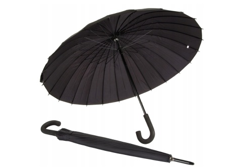 Duży elegancki parasol chroniący przed deszczem