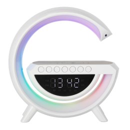 Nowoczesna lampka LED RGB z funkcjami głośnika i budzika