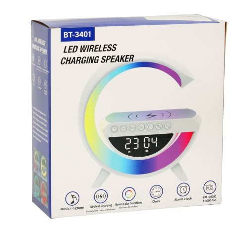 Nowoczesna lampka LED RGB z funkcjami głośnika i budzika