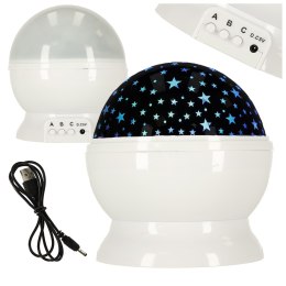 Magiczna Lampka Nocna z Projektorem Gwiazd 2w1