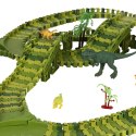 Nowoczesny tor wyścigowy z dinozaurami - 240 elementów zabawy w jakości XXL!