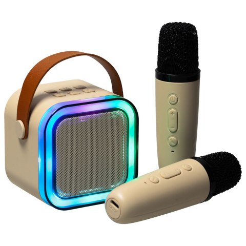 Głośnik karaoke z mikrofonami RGB - zabawa jak nigdy dotąd!