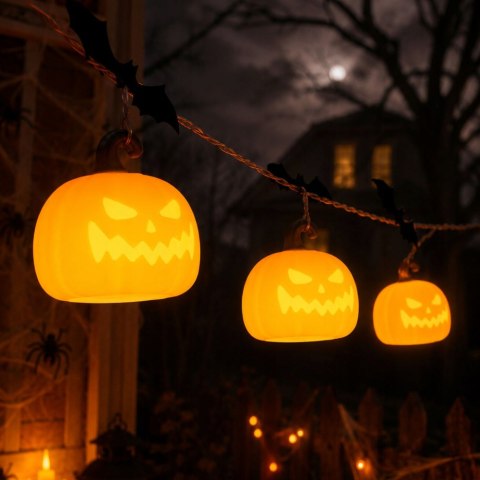 Lampka Nocna LED w Kształcie Dyni Halloween