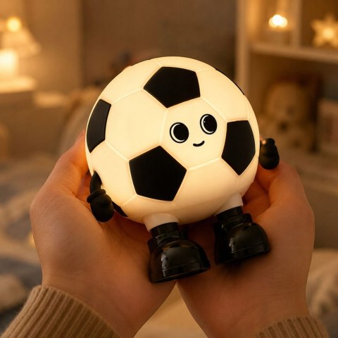 LAMPKA NOCNA PIŁKA NOŻNA - IDEALNY GADŻET DLA MŁODYCH FANÓW SPORTU