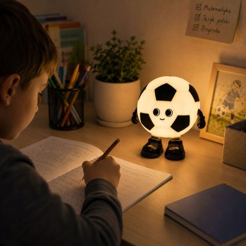 LAMPKA NOCNA PIŁKA NOŻNA - IDEALNY GADŻET DLA MŁODYCH FANÓW SPORTU