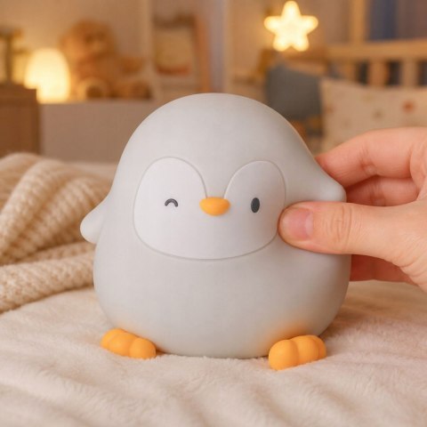 Lampa nocna w kształcie pingwina - idealny kompan dla każdego malucha!