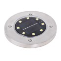 Nowoczesne lampy solarne do ogrodu - zestaw 4 szt. z czujnikiem zmierzchu
