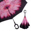 Parasol parasolka odwrócony składany odwrotnie mocne druty solidny stojący