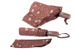 Składany szary parasol elegancki unisex do torebki