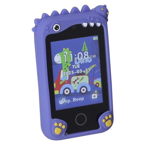 
Smartfon dla dzieci z kamerą i kartą 8GB - niebieski dinozaur